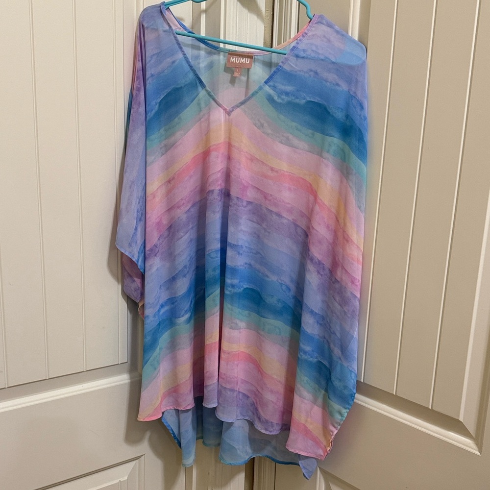 Show Me Your MuMu Pastel Tie-Dye Blouse